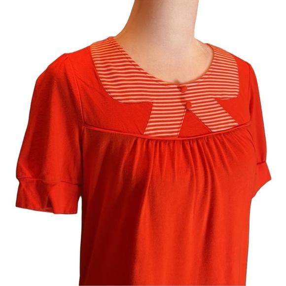 FOREVER 21 Adorable Orange/Red T-Shirt Size Small - Picture 4 of 10